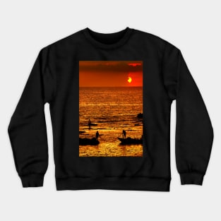 Sunset fishing Crewneck Sweatshirt